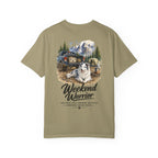 Weekend Warrior Australian Shepherd T-Shirt | Blue Merle Aussie Camping Tee | Comfort Colors