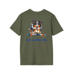 Just Another Day Tri-Color Aussie Agility Tee | Australian Shepherd Dog Sports Shirt