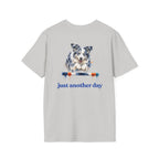 Just Another Day Blue Merle Aussie Agility Tee | Australian Shepherd Dog Sports Shirt