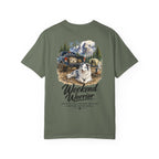 Weekend Warrior Australian Shepherd T-Shirt | Blue Merle Aussie Camping Tee | Comfort Colors