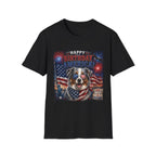 Blue-Tri Merle Australian Shepherd Patriotic Shirt | 250th Anniversary Aussie Tee (1776–2026)