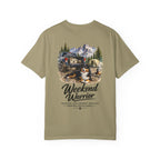 Weekend Warrior Australian Shepherd T-Shirt | Black Tri Aussie Camping Tee | Comfort Colors