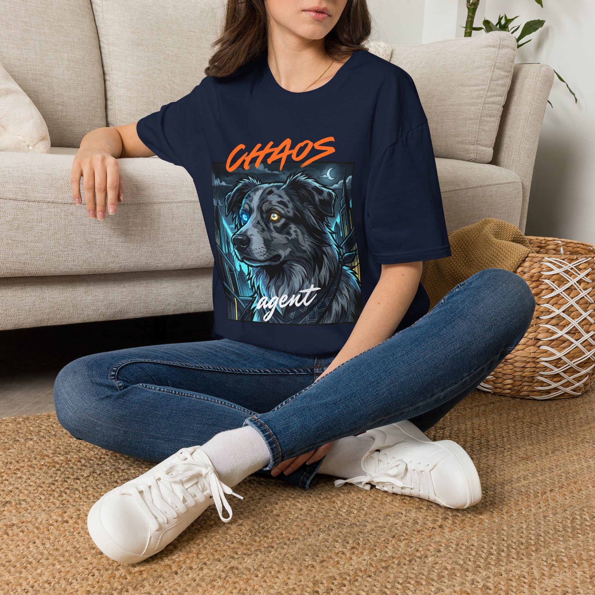 Chaos Agent — Blue Merle Aussie Graphic Tee