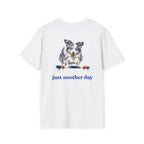 Just Another Day Blue Merle Aussie Agility Tee | Australian Shepherd Dog Sports Shirt