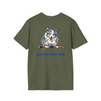 Just Another Day Blue Merle Aussie Agility Tee | Australian Shepherd Dog Sports Shirt