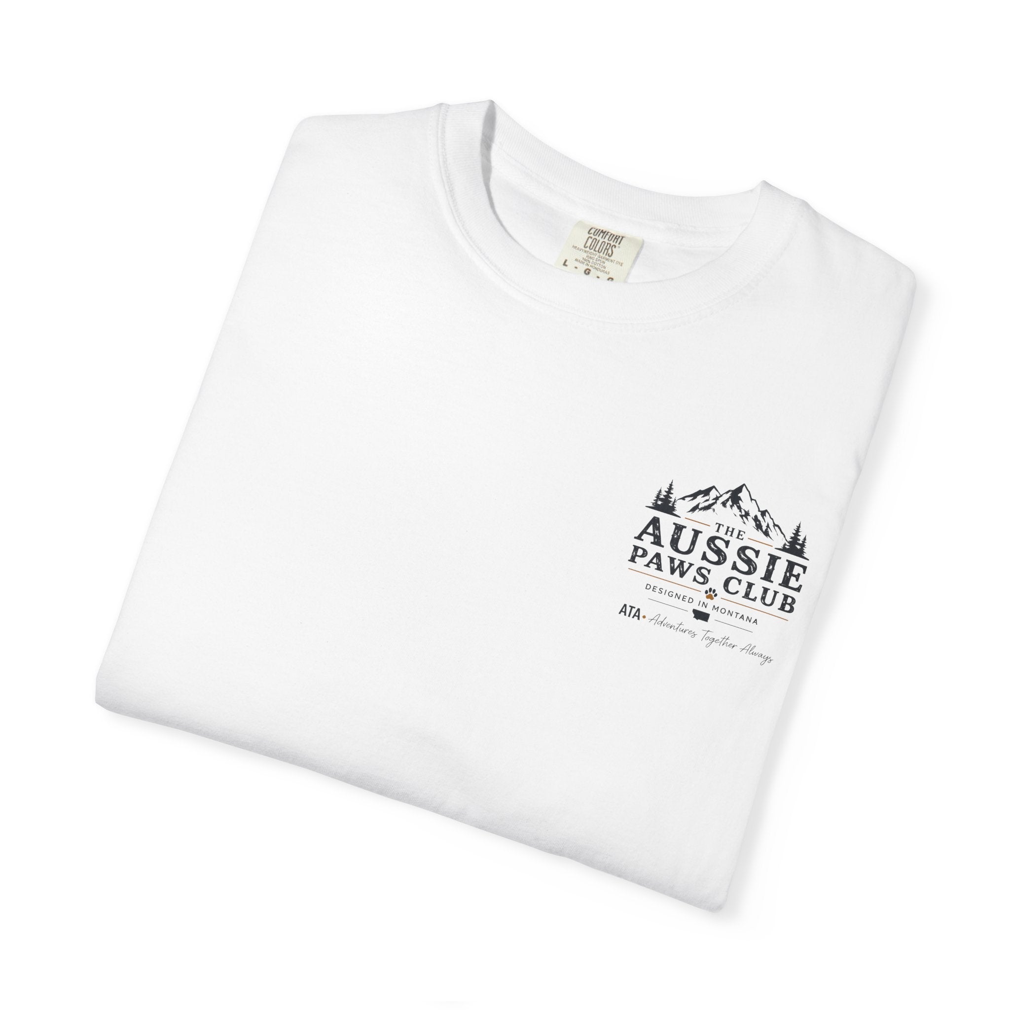 Weekend Warrior Australian Shepherd T-Shirt | Red Tri Aussie Camping Tee | Comfort Colors