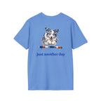 Just Another Day Blue Merle Aussie Agility Tee | Australian Shepherd Dog Sports Shirt