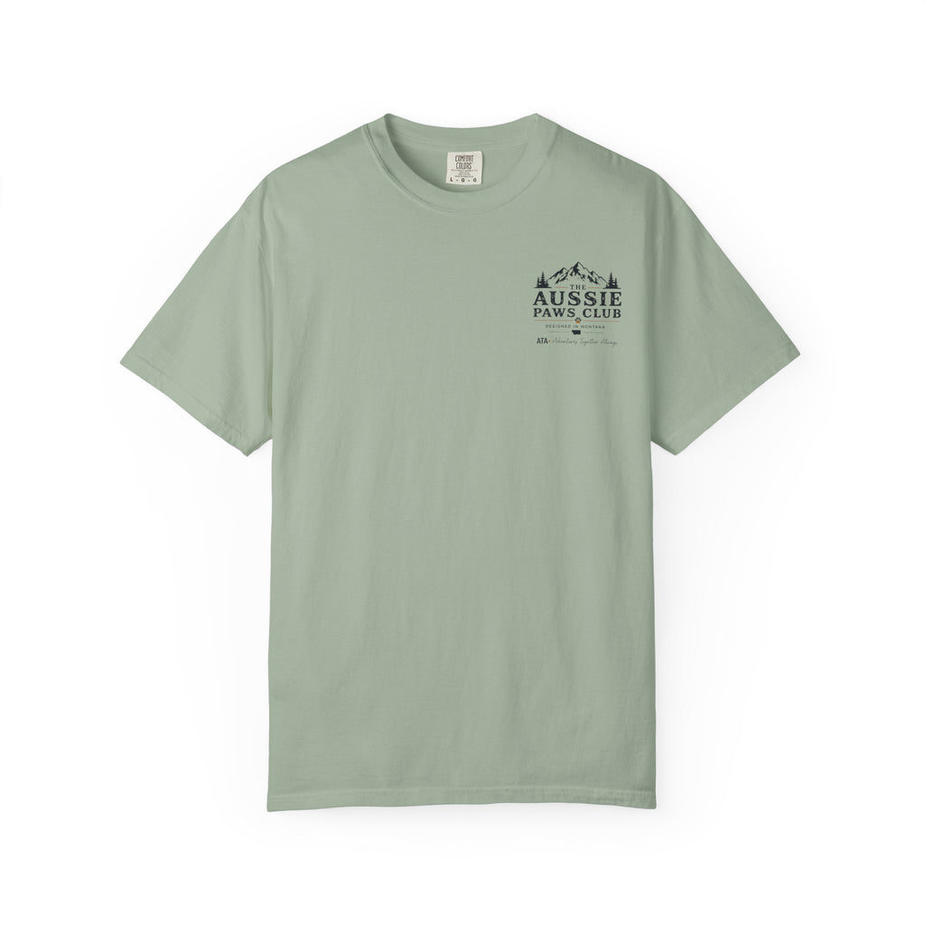 Weekend Warrior Australian Shepherd T-Shirt | Black Tri Aussie Camping Tee | Comfort Colors