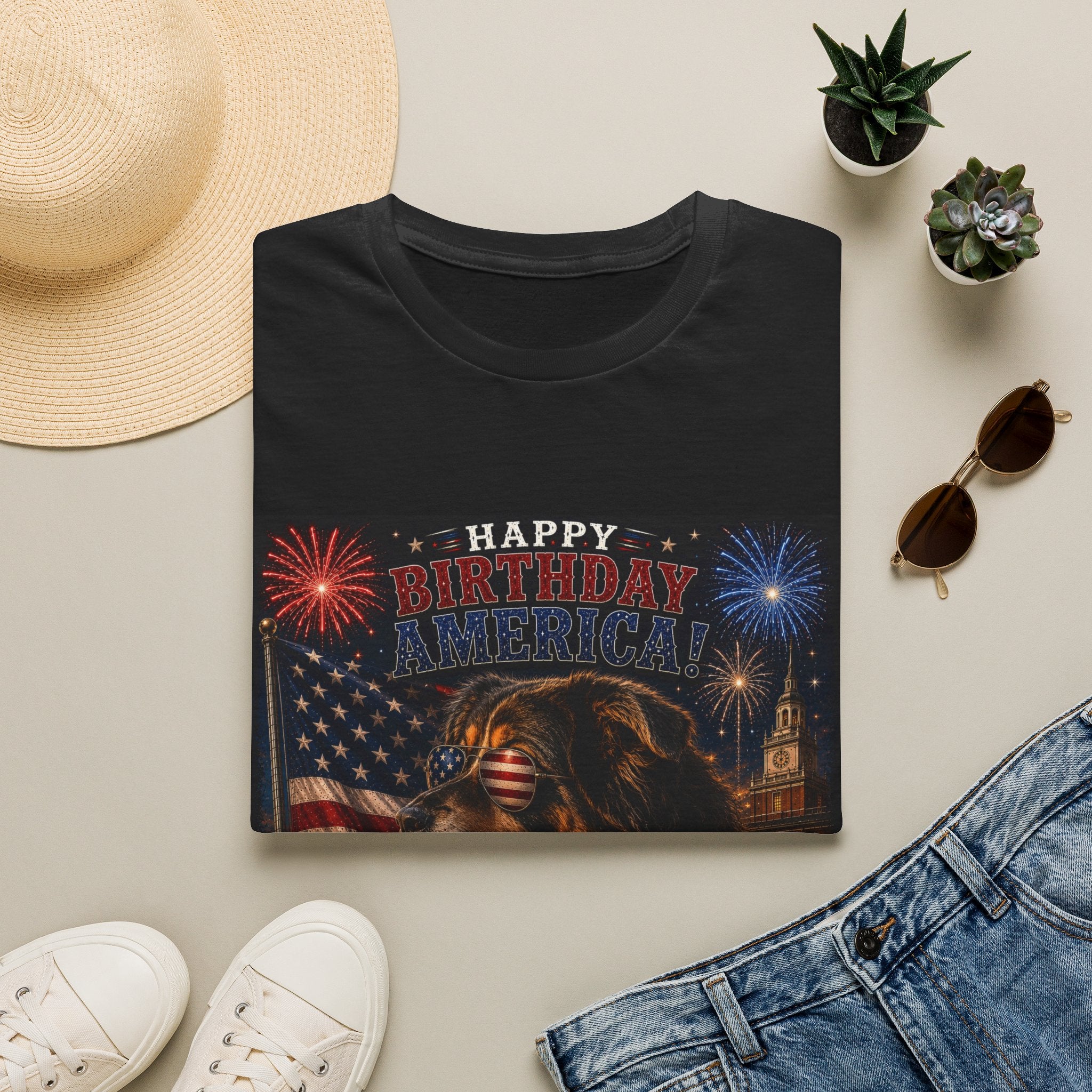 Tri Color Australian Shepherd Patriotic Shirt | 250th Anniversary Aussie Tee (1776–2026)