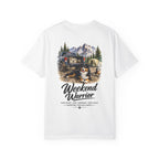 Weekend Warrior Australian Shepherd T-Shirt | Black Tri Aussie Camping Tee | Comfort Colors