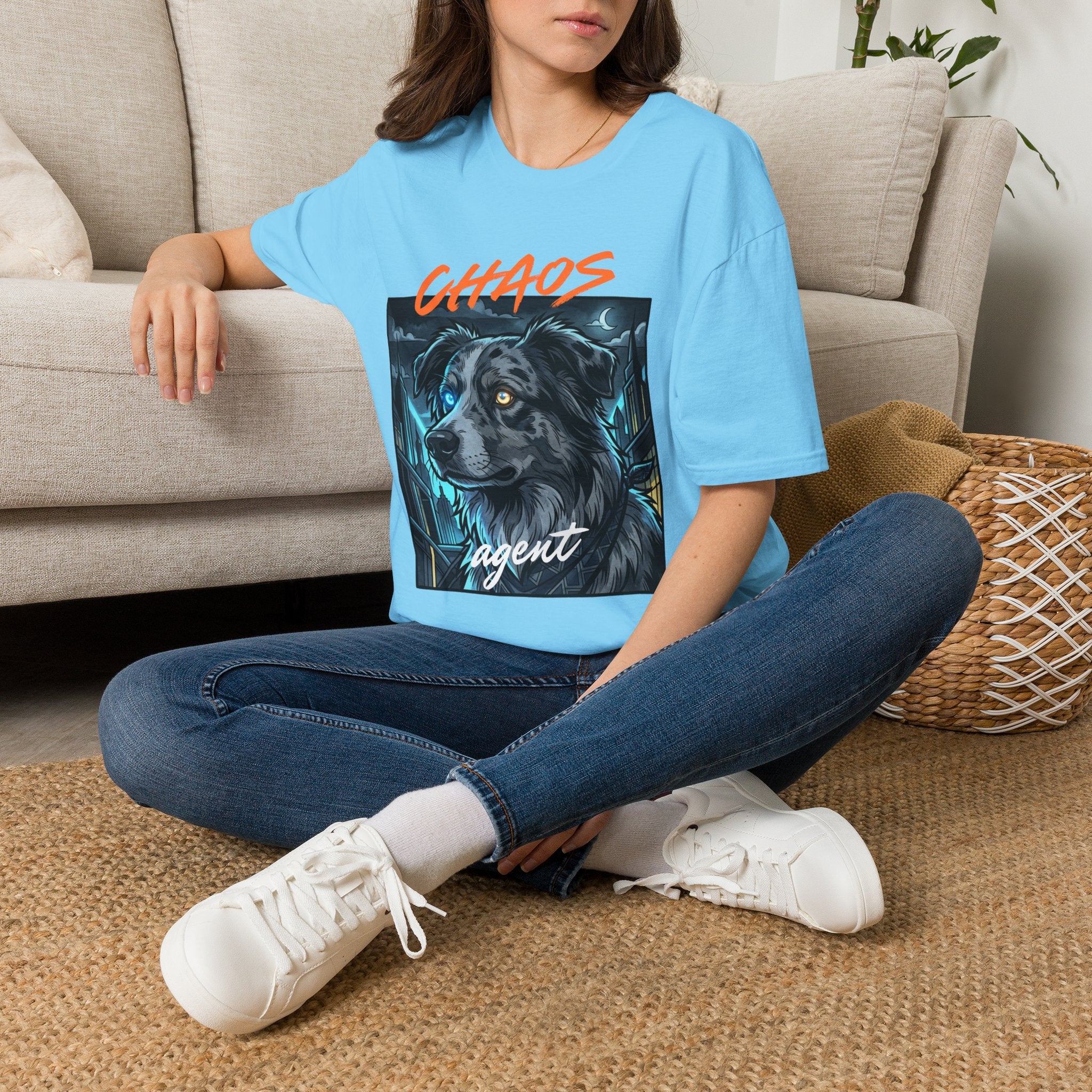 Chaos Agent — Blue Merle Aussie Graphic Tee