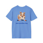 Just Another Day Red Merle Aussie Agility Tee | Australian Shepherd Dog Sports Shirt