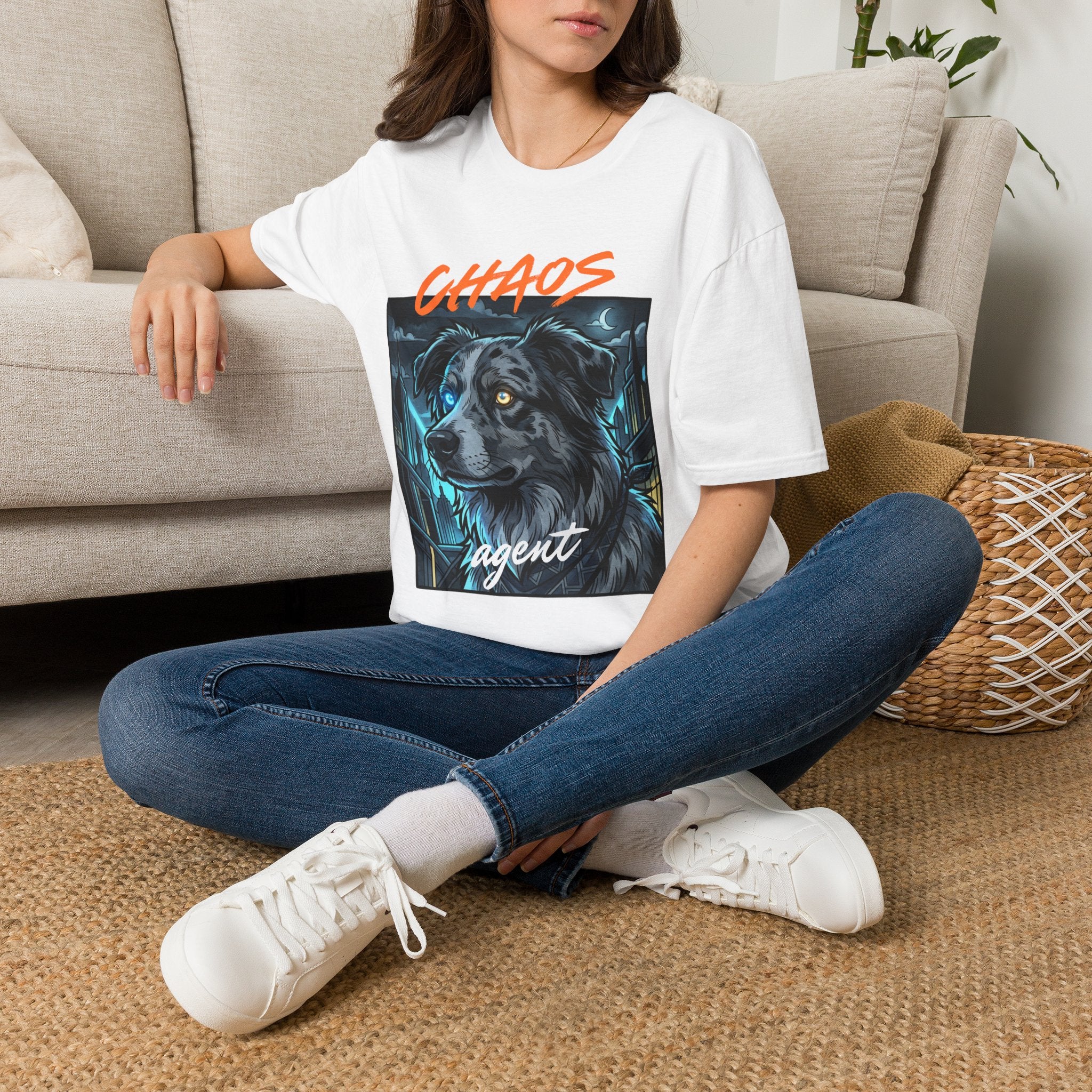 Chaos Agent — Blue Merle Aussie Graphic Tee