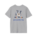Just Another Day Blue Merle Aussie Agility Tee | Australian Shepherd Dog Sports Shirt