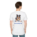 Just Another Day Tri-Color Aussie Agility Tee | Australian Shepherd Dog Sports Shirt