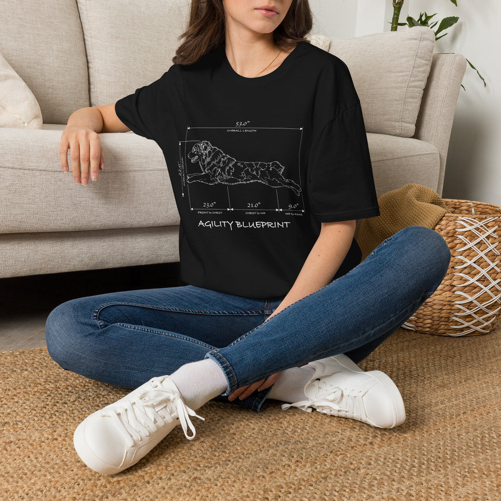 Aussie Specs Blueprint Tee | Australian Shepherd Agility T-Shirt