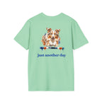 Just Another Day Red Merle Aussie Agility Tee | Australian Shepherd Dog Sports Shirt