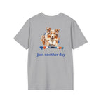 Just Another Day Red Merle Aussie Agility Tee | Australian Shepherd Dog Sports Shirt