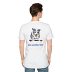 Just Another Day Blue Merle Aussie Agility Tee | Australian Shepherd Dog Sports Shirt