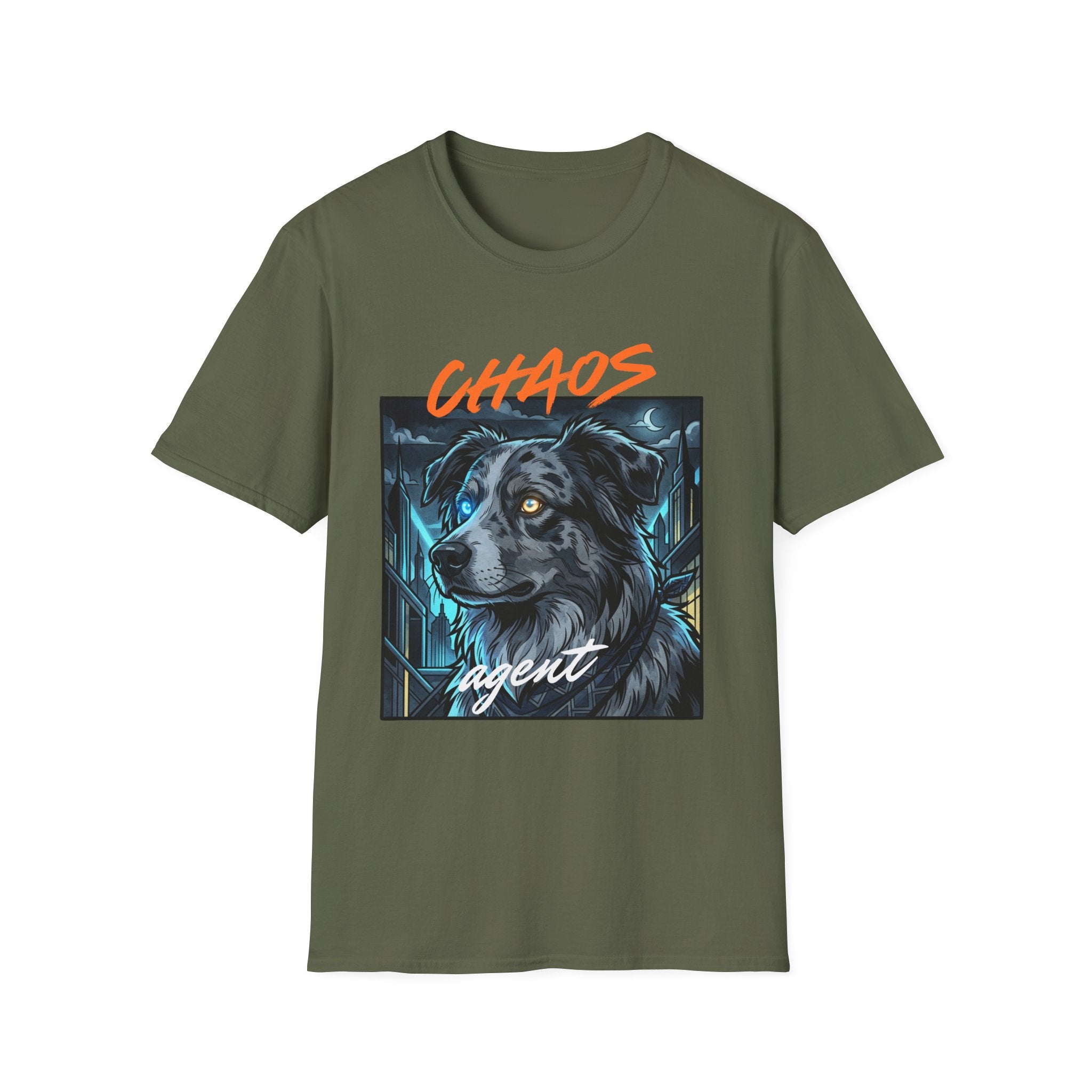 Chaos Agent — Blue Merle Aussie Graphic Tee