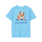 Just Another Day Red Merle Aussie Agility Tee | Australian Shepherd Dog Sports Shirt