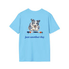 Just Another Day Blue Merle Aussie Agility Tee | Australian Shepherd Dog Sports Shirt
