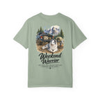 Weekend Warrior Australian Shepherd T-Shirt | Blue Merle Aussie Camping Tee | Comfort Colors