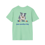 Just Another Day Blue Merle Aussie Agility Tee | Australian Shepherd Dog Sports Shirt