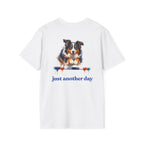 Just Another Day Tri-Color Aussie Agility Tee | Australian Shepherd Dog Sports Shirt